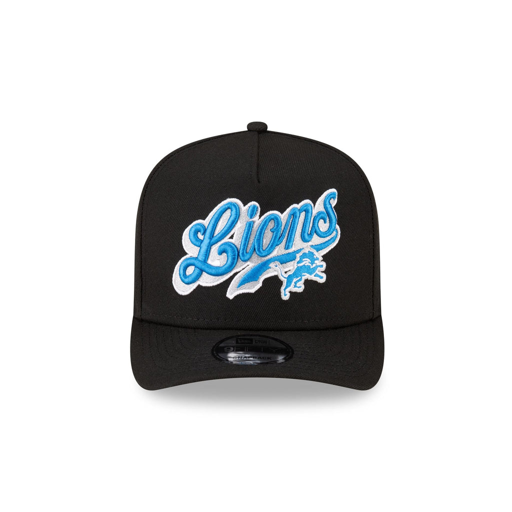 Born x Raised x Detroit Lions Script Black 9FIFTY A-Frame Snapback Hat