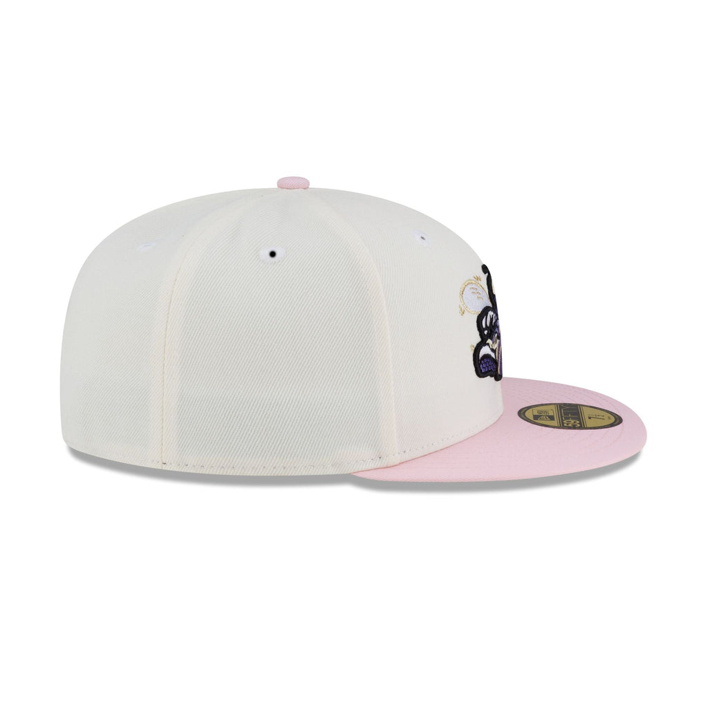 Just Caps Chrome Pink Charlotte Hornets 59FIFTY Fitted Hat