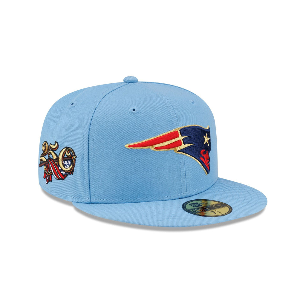 New England Patriots Red. White & Blue 59FIFTY Fitted Hat
