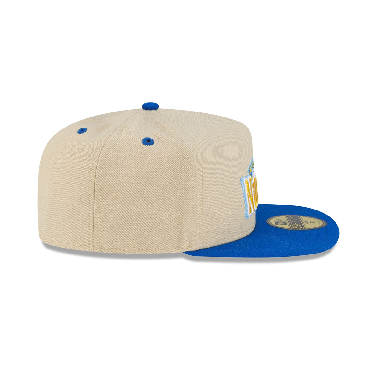 Denver Nuggets Hardwood Classics 2000s Gold 59FIFTY A-Frame Fitted Hat