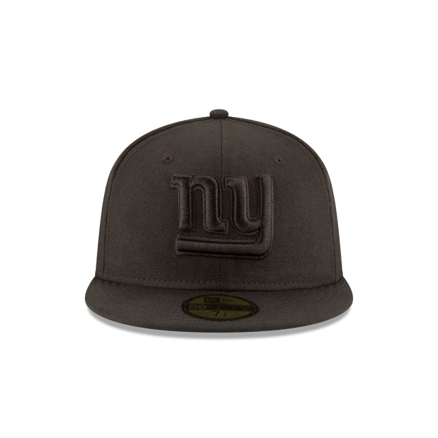 New York Giants Black On Black 59FIFTY Fitted Hat