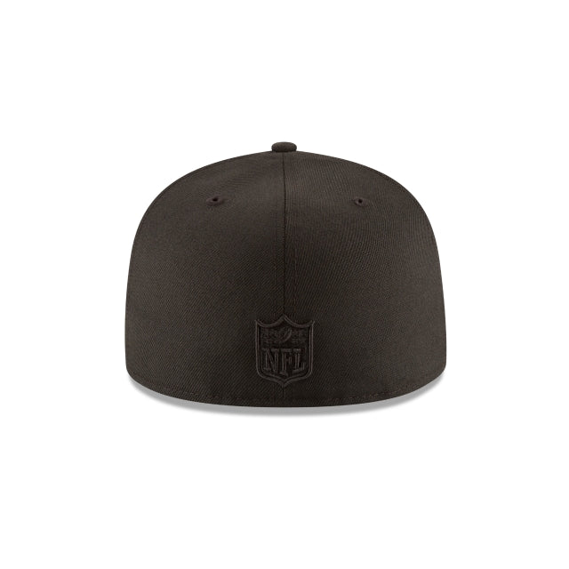 San Francisco 49ers Black On Black 59FIFTY Fitted Hat