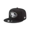 San Francisco 49ers Black and White 9FIFTY Snapback Hat