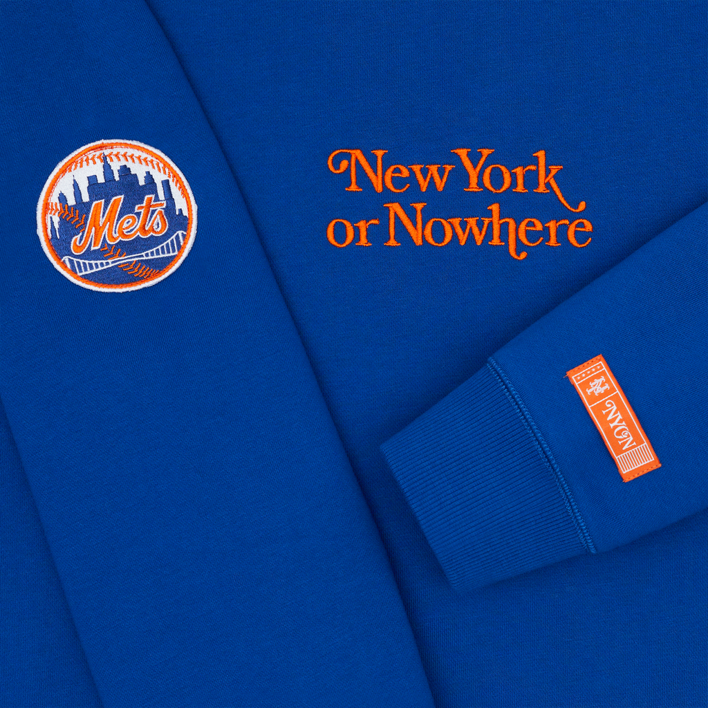 New York or Nowhere x New York Mets Light Royal Crewneck