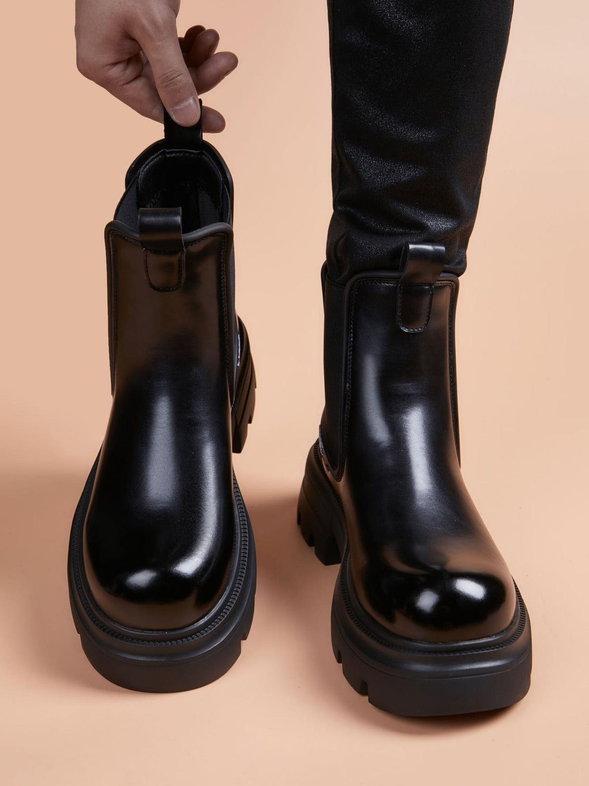 Versatile Handcrafted Genuine Leather Men's Leather Boots for Business Wear