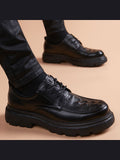 Distinctive Handcrafted Genuine Leather Men's Derby Shoes for Modern Formalwear